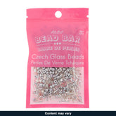 Czech Seed Beads – 50g – Silver Assorted Mix